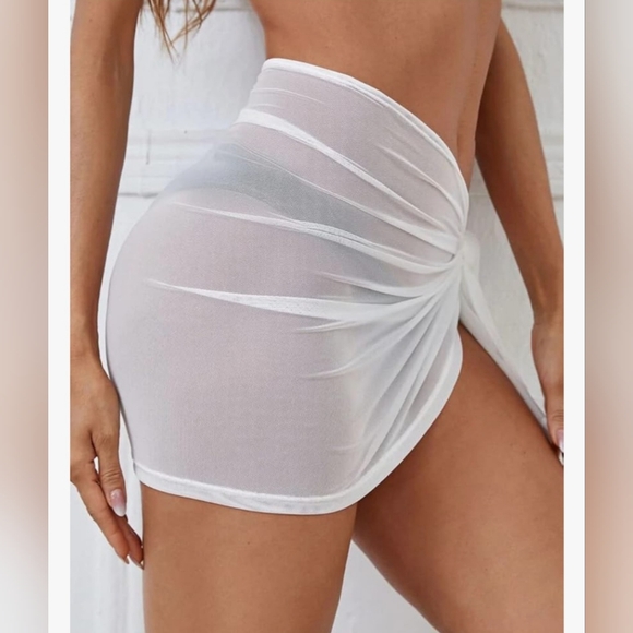 2 Sarong Beach Sheer Coverup comes with 2 colors - Picture 2 of 7